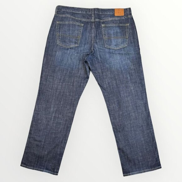 Lucky Brand 361 Vintage Straight Mens Stretch Denim Jeans Blue Dark Wash Jean - Picture 1 of 7